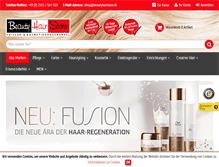 Tablet Screenshot of beautyhairstore.de